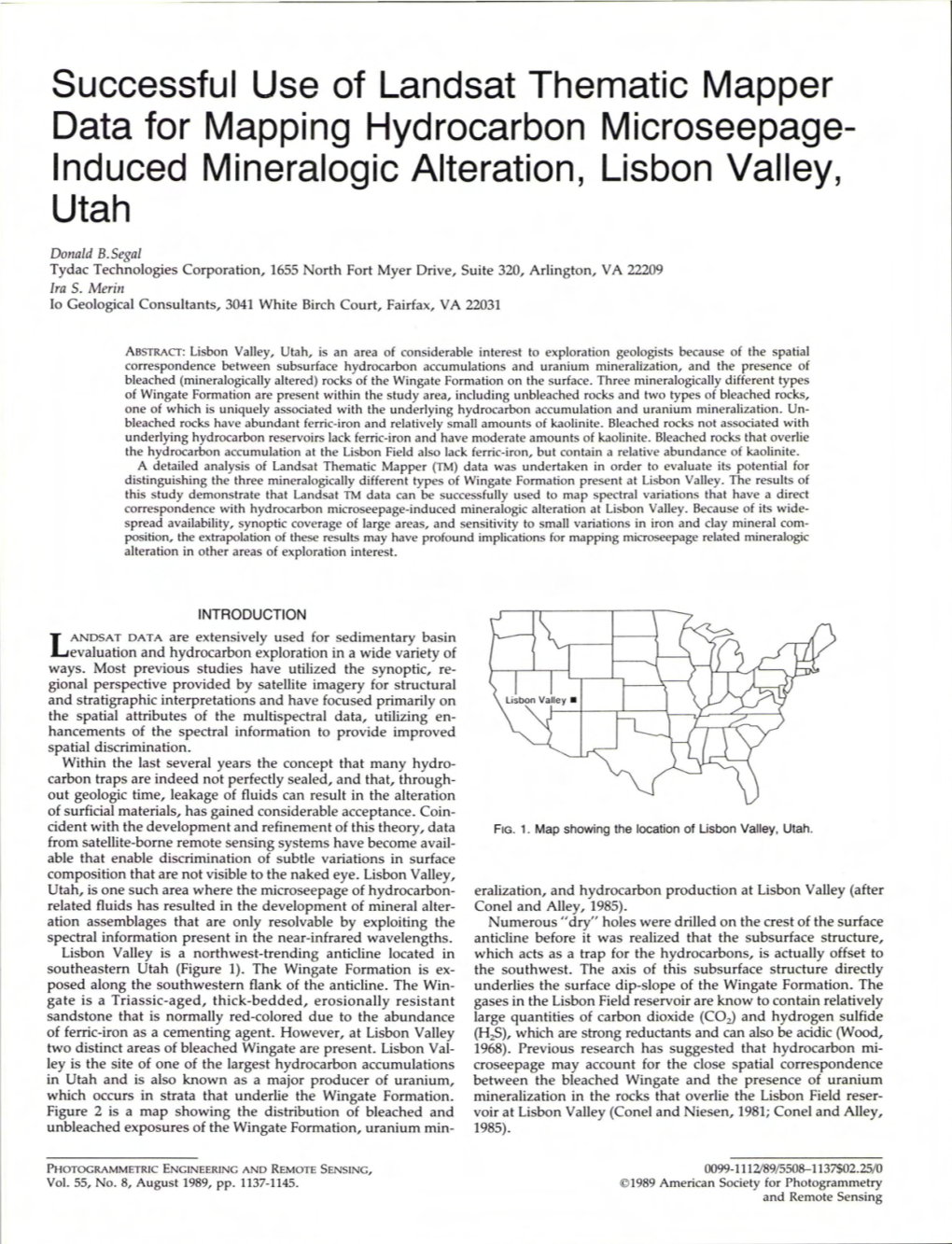Induced Mineralogic Alteration, Lisbon Valley, Utah