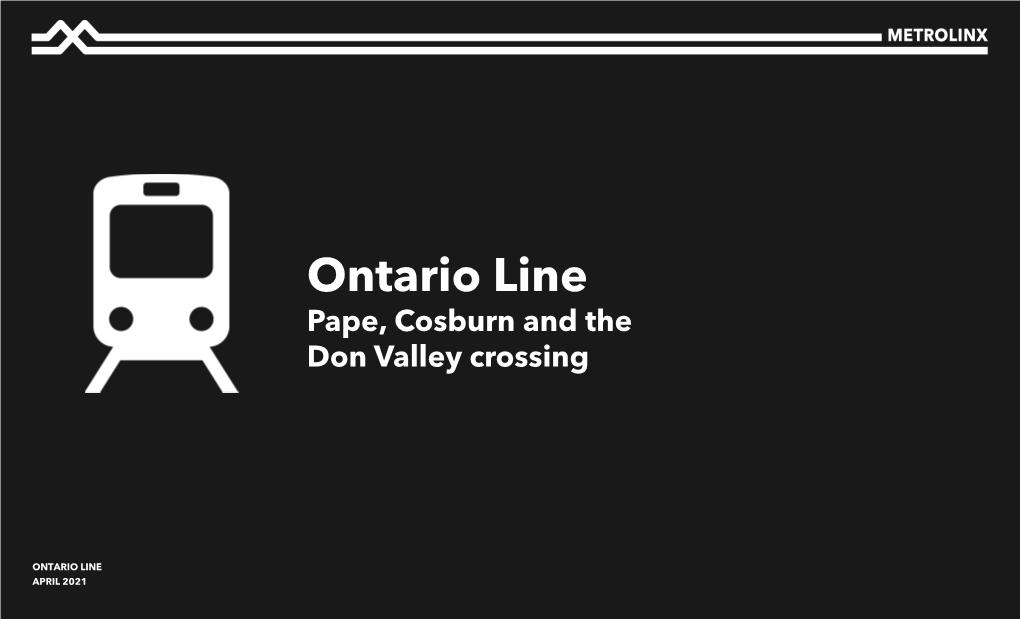 Ontario Line Pape, Cosburn and the Don Valley Crossing