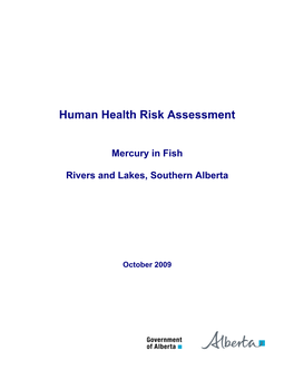 Human Health Rick Assessment