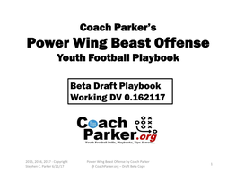 Power Wing Beast Offense Playbook