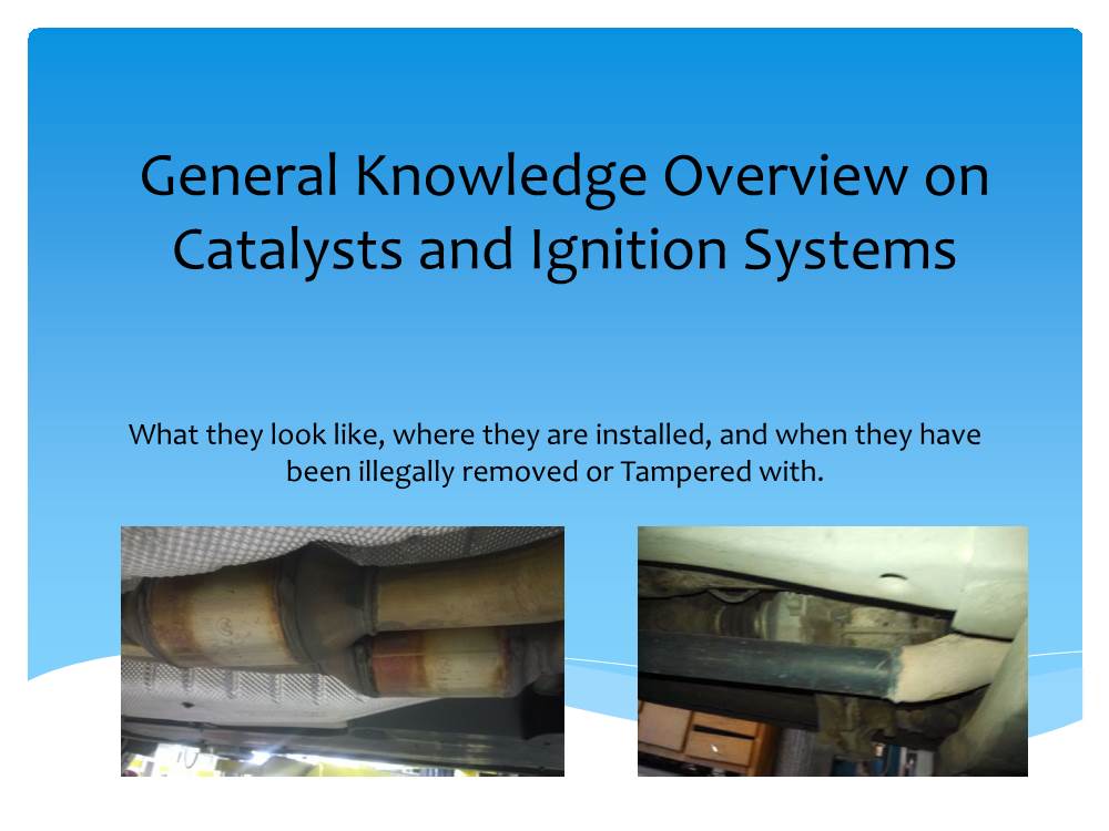 General Knowledge on Catalysts