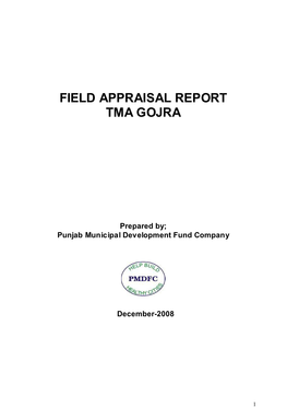 Field Appraisal Report Tma Gojra