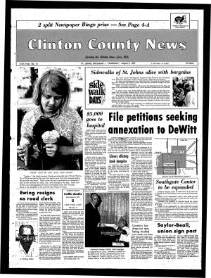 File Petitions Annexation to Dewitt