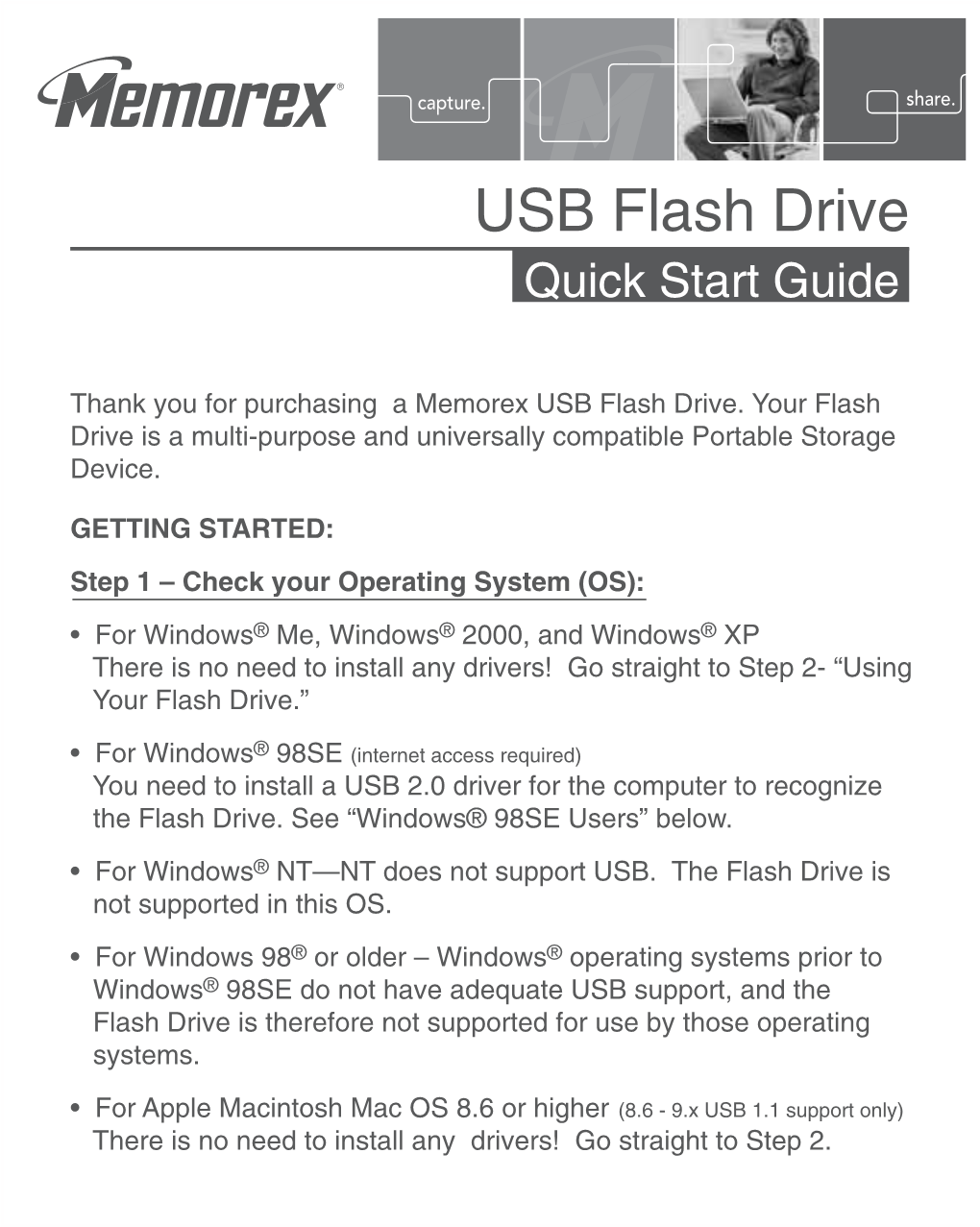 USB Flash Drive Quick Start Guide