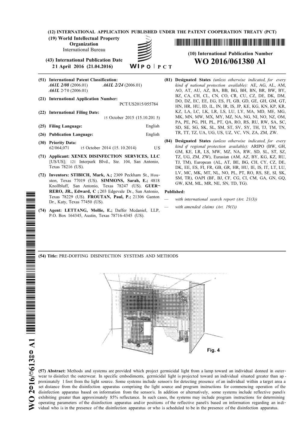 WO 2016/061380 Al 21 April 2016 (21.04.2016) P O P C T