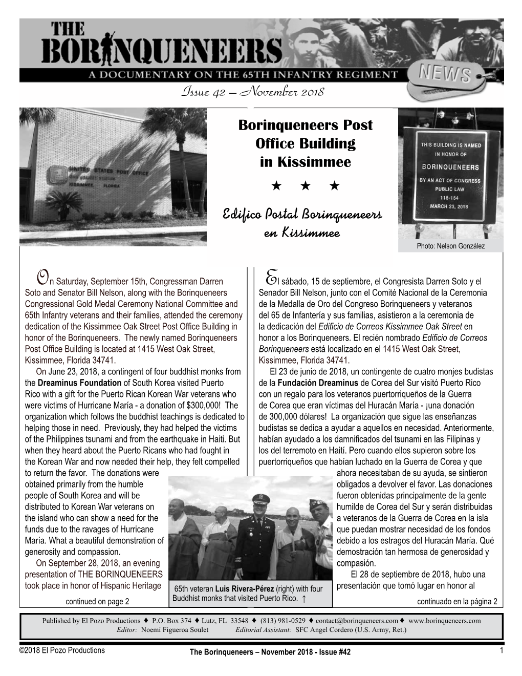 Issue 42 – November 2018 Borinqueneers Post Office Building