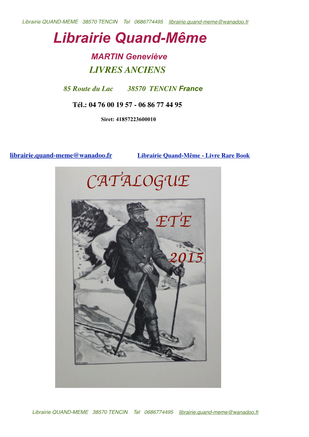 Catalogue ETE 2015