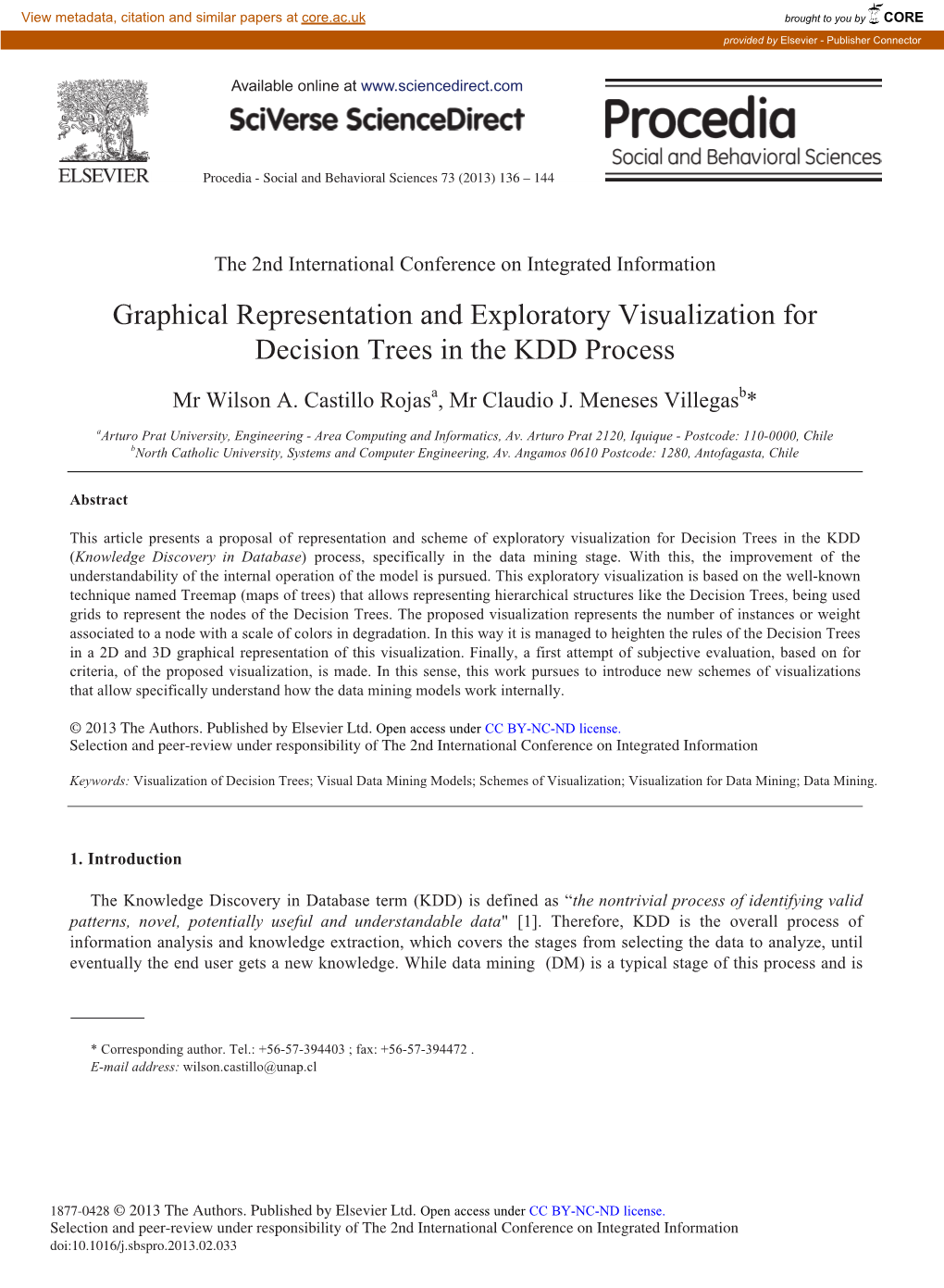 Graphical Representation and Exploratory Visualization for Decision Trees in the KDD Process