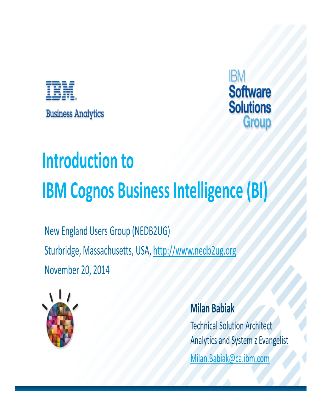 Introduction to IBM Cognos Business Intelligence (BI)