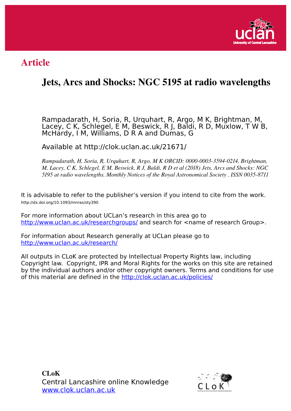 NGC 5195 at Radio Wavelengths