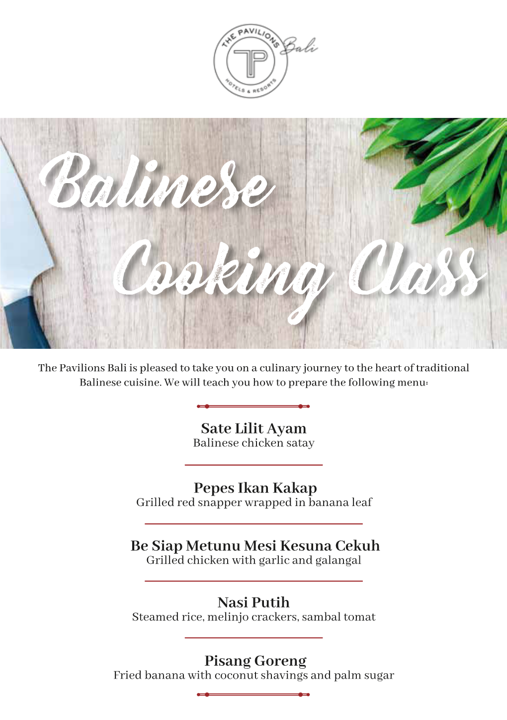 Balinese Cooking Class