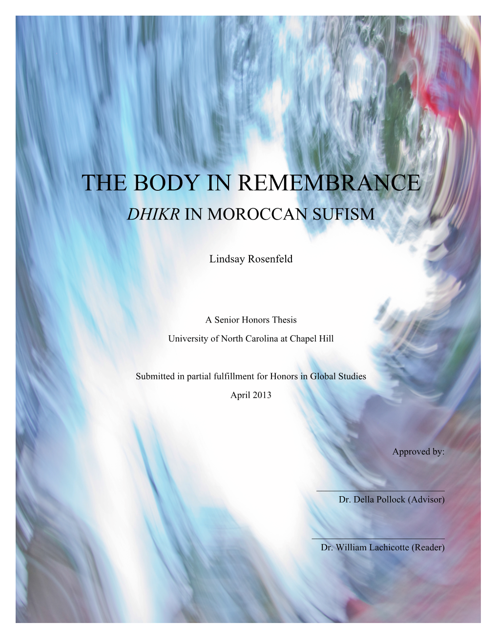 The Body in Remembrance: Dhikr in Moroccan Sufism