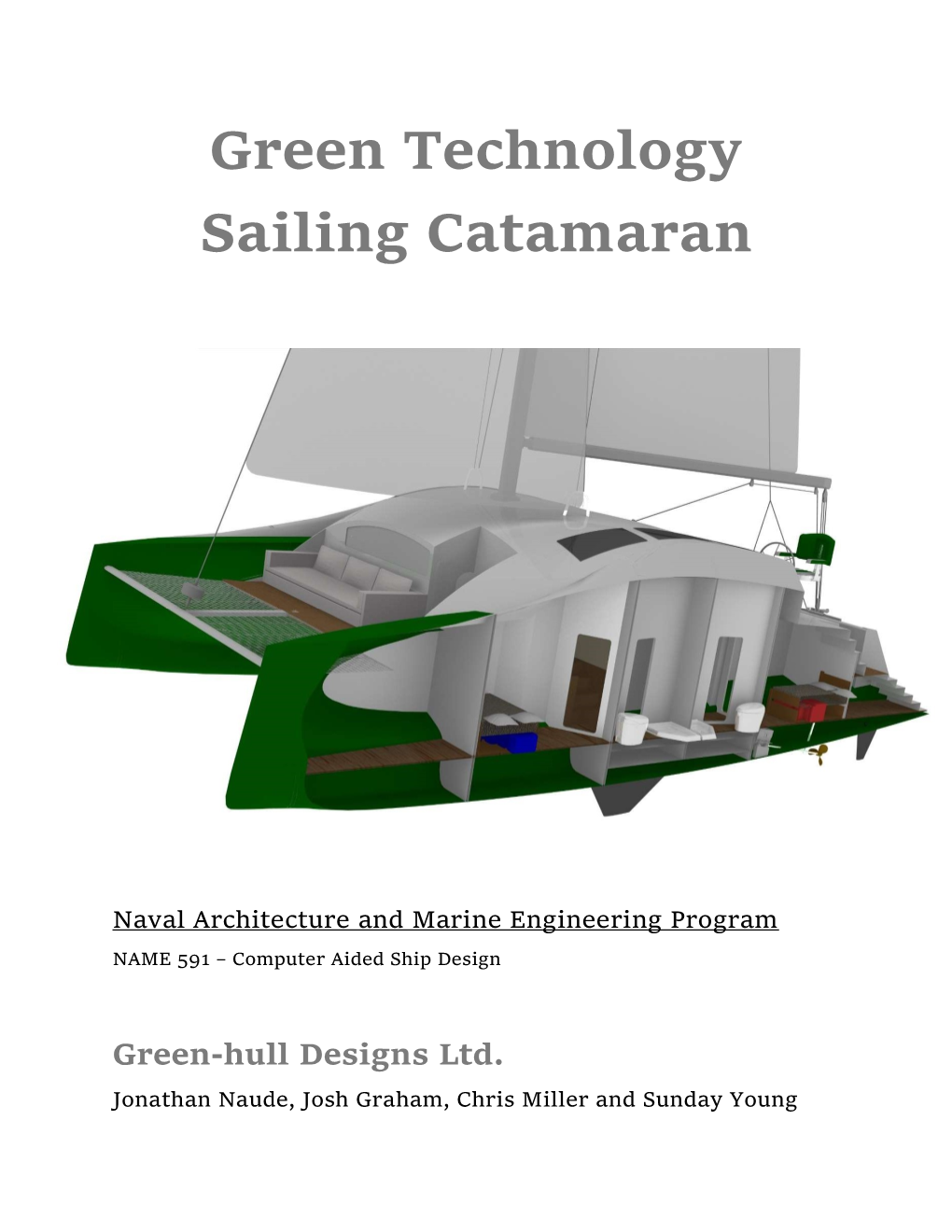Green Technology Sailing Catamaran