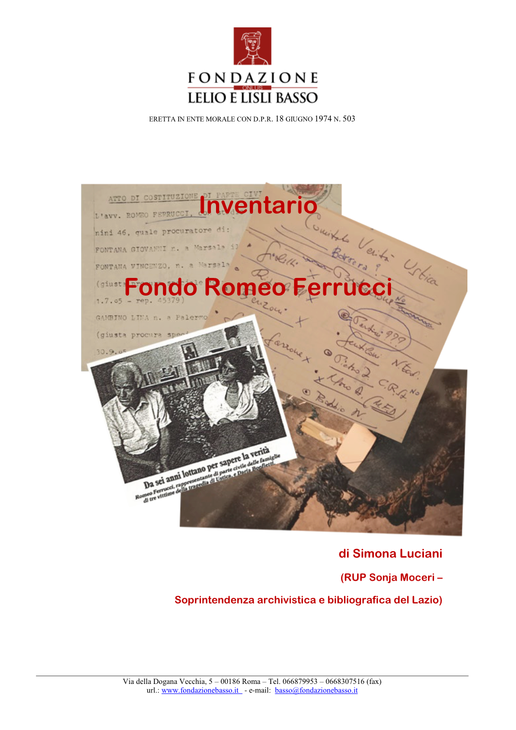 Inventario Fondo Romeo Ferrucci