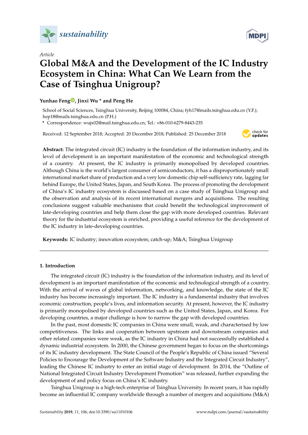 Global M&A and the Development of the IC Industry Ecosystem In