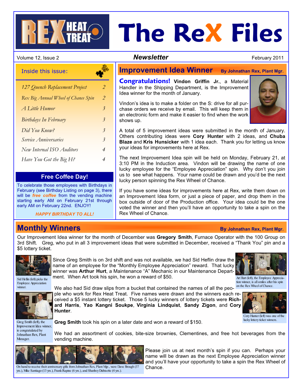 Newsletter February 2011