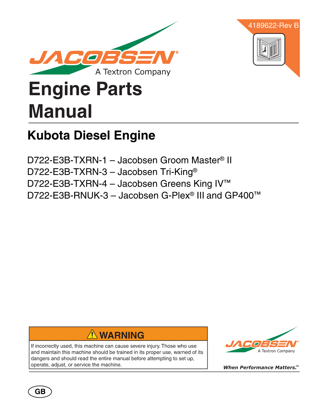 Engine Parts Manual Kubota Diesel Engine