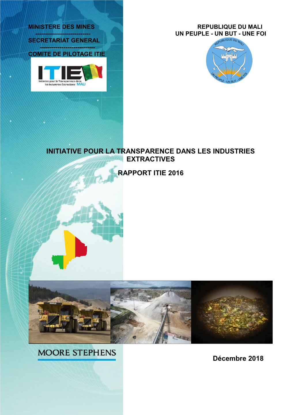 Initiative Pour La Transparence Dans Les Industries Extractives Rapport Itie 2016