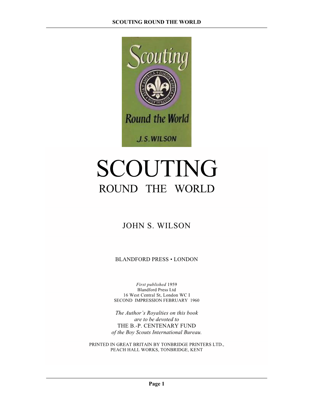 Scouting Round the World