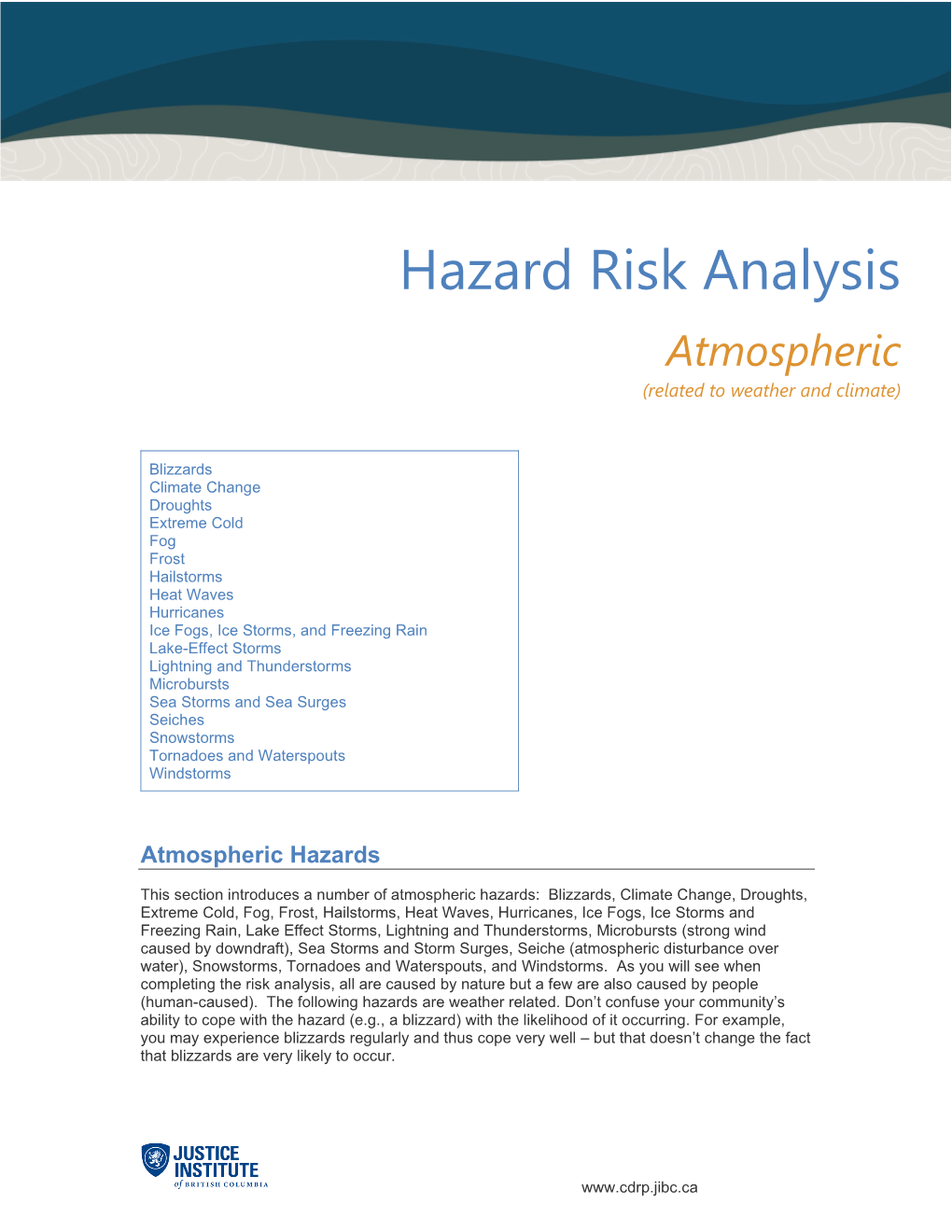 CDRP HRA Atmospheric (Pdf)