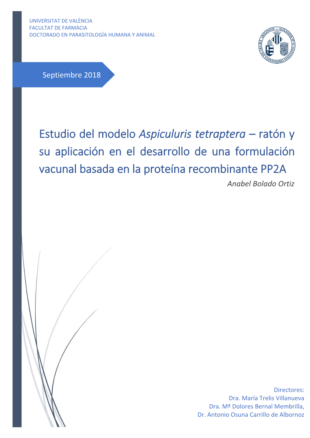 Estudio Del Modelo Aspiculuris Tetraptera