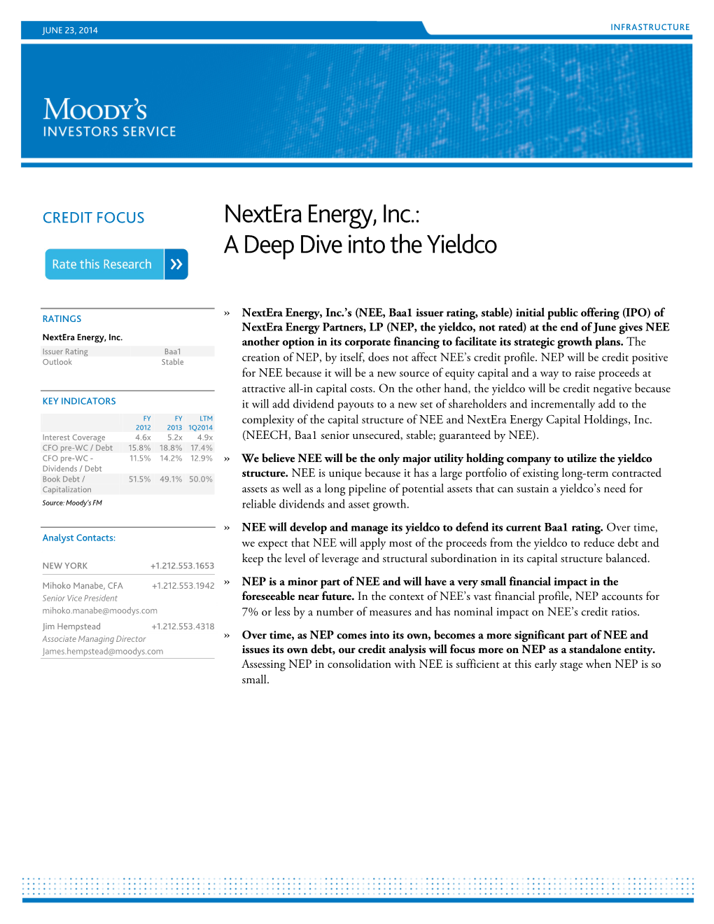 Nextera Energy, Inc.: a Deep Dive Into the Yieldco