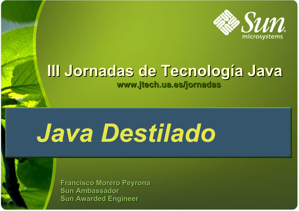 Desarrollo Java Destilado