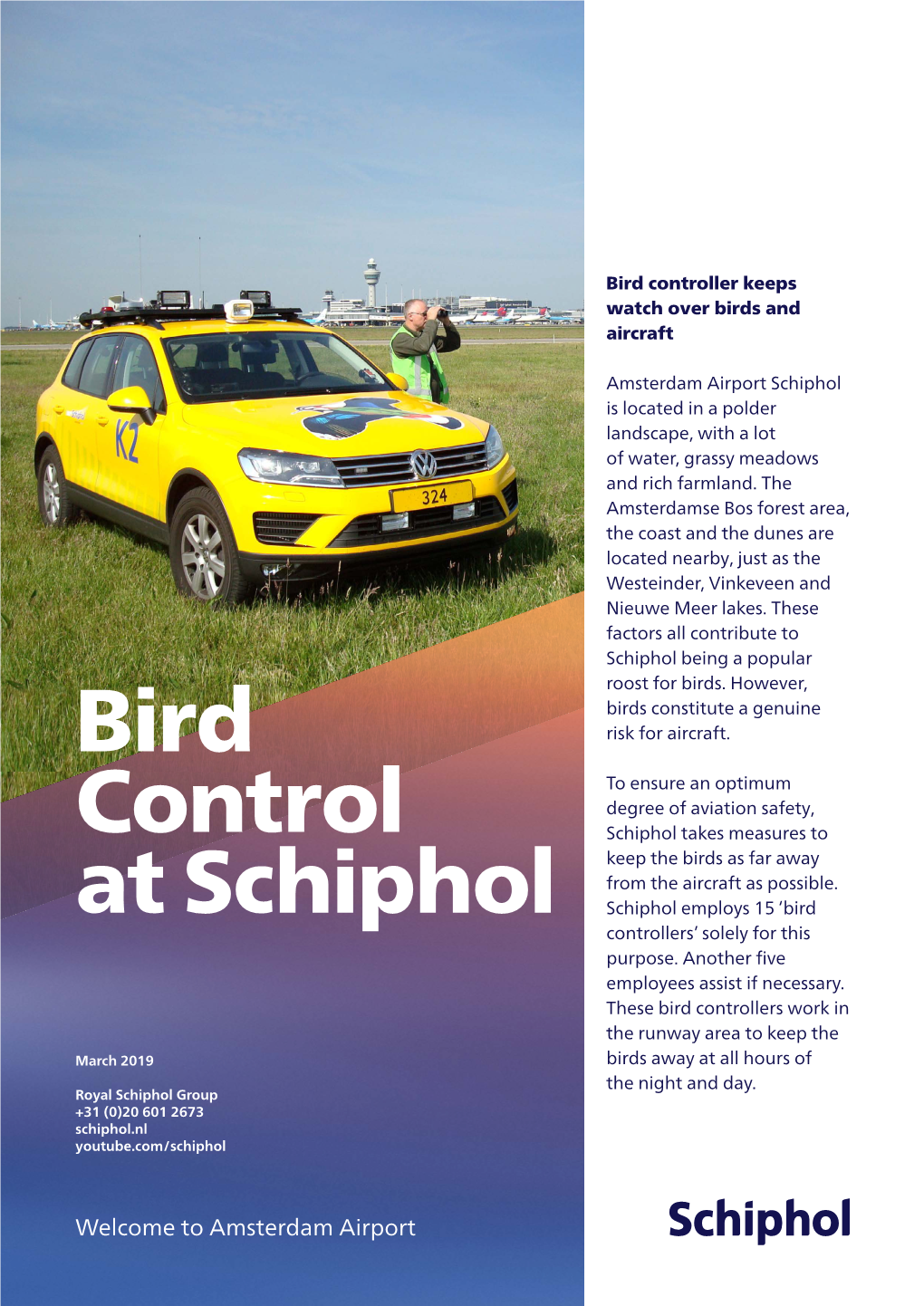 Bird Control at Schiphol