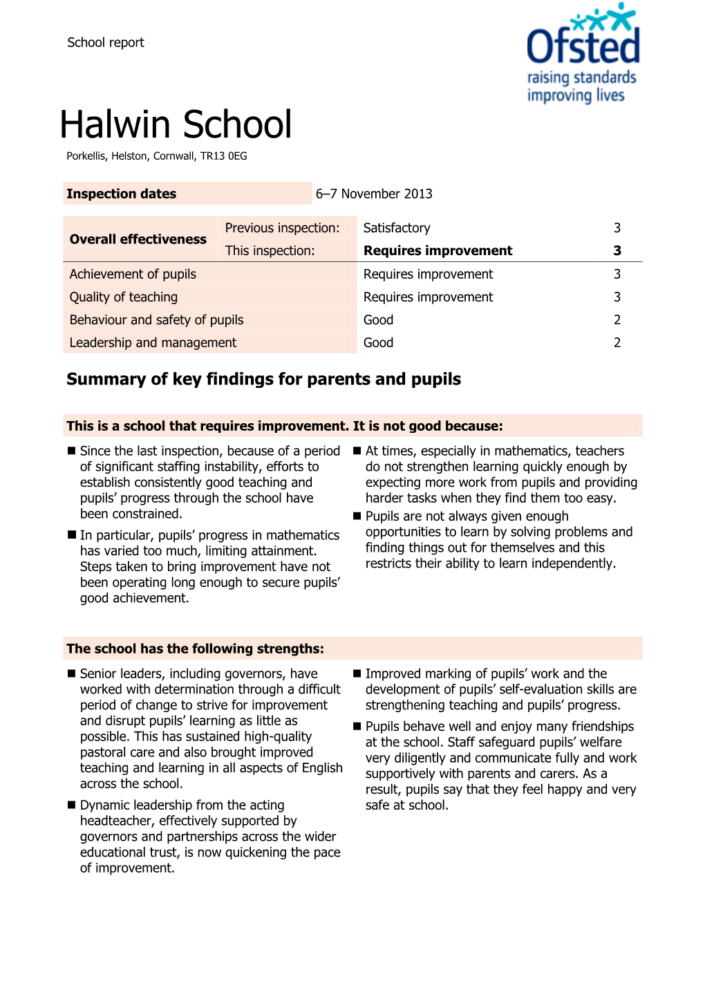 Halwin School Porkellis, Helston, Cornwall, TR13 0EG