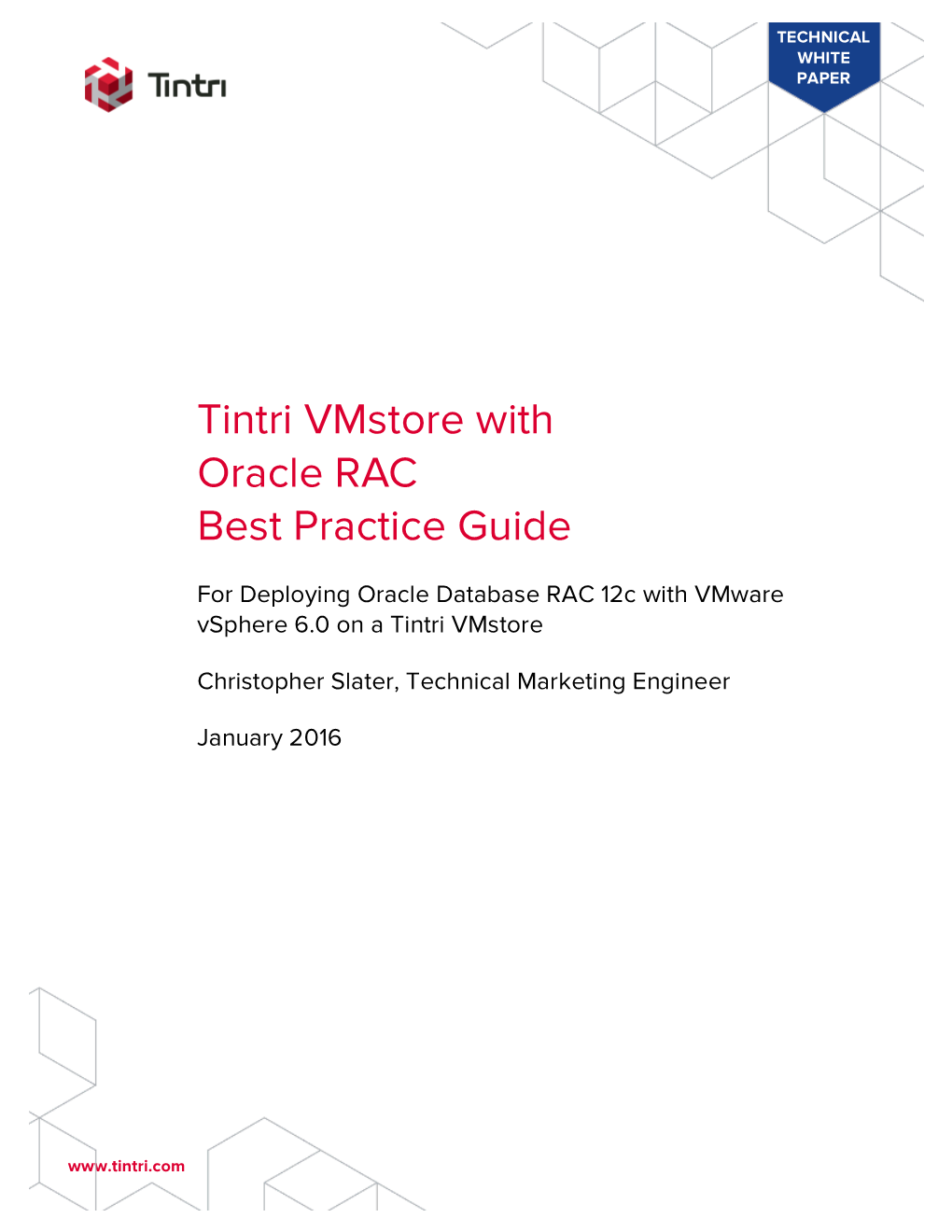 Tintri Vmstore with Oracle RAC Best Practice Guide