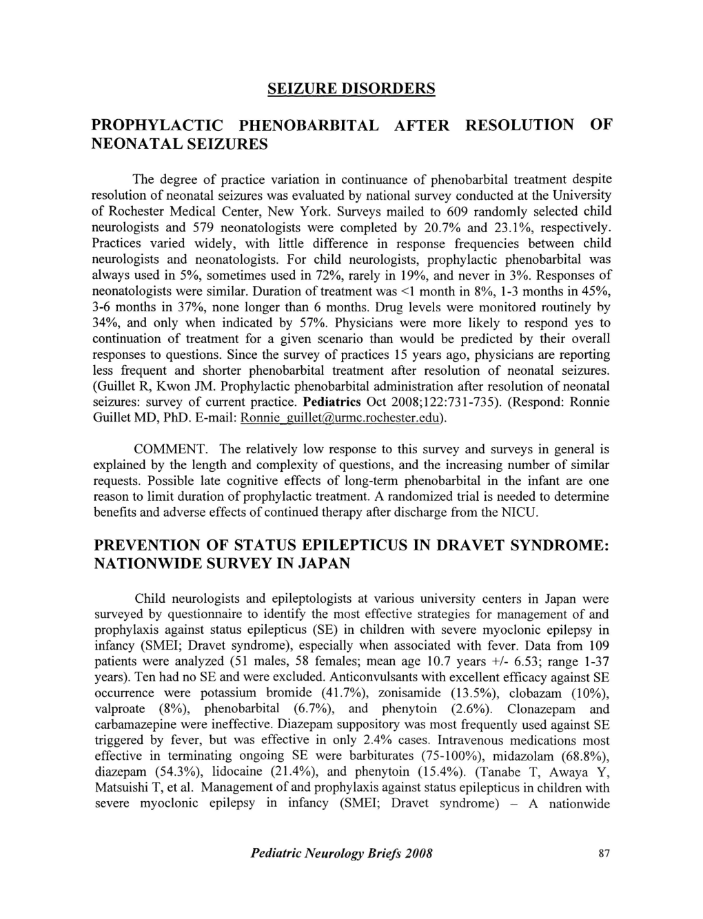 OF Practice Variation in Continuance of Phenobarbital Treatment Despite