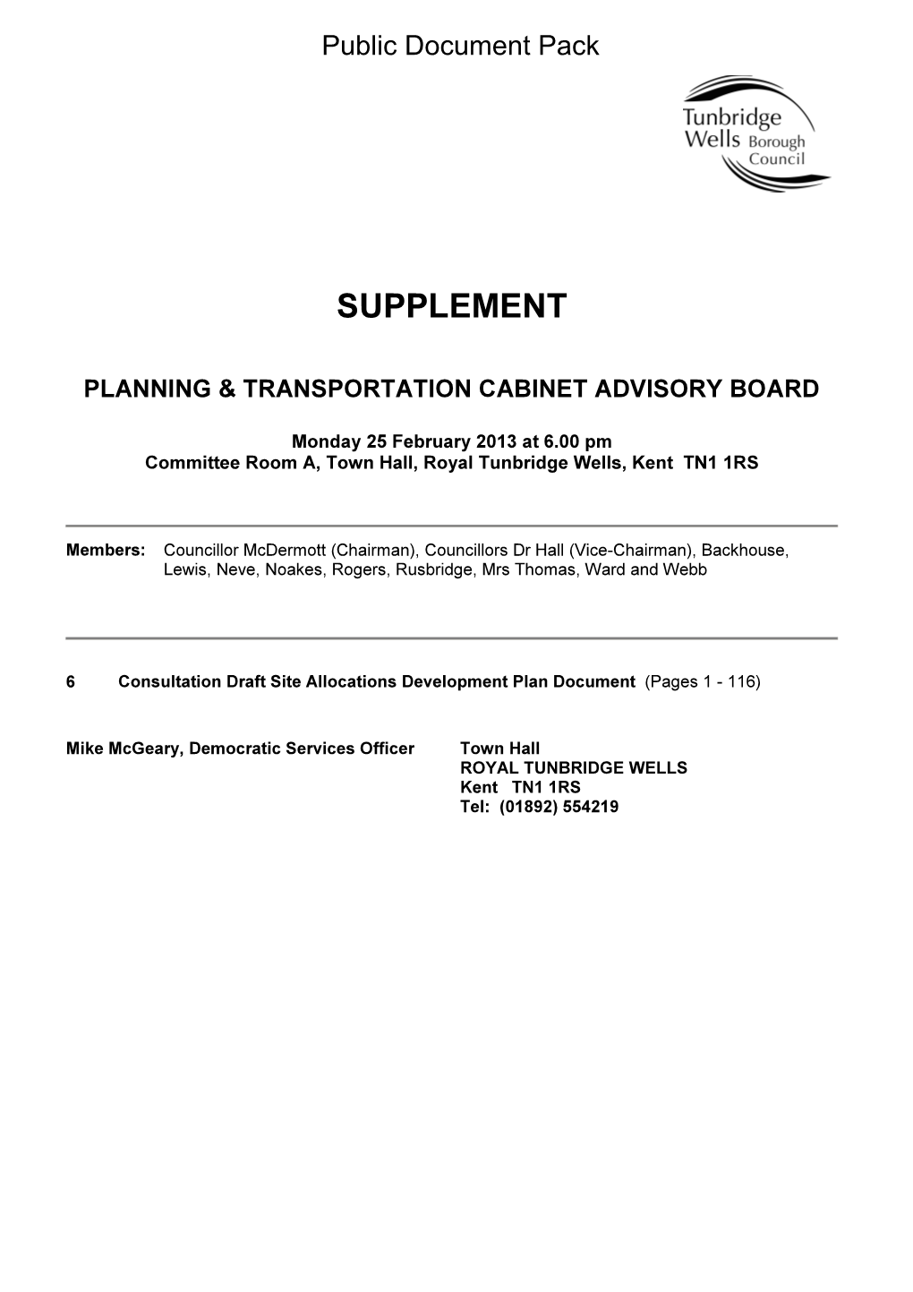 Site Allocations DPD Consultation Draft PDF 2 MB