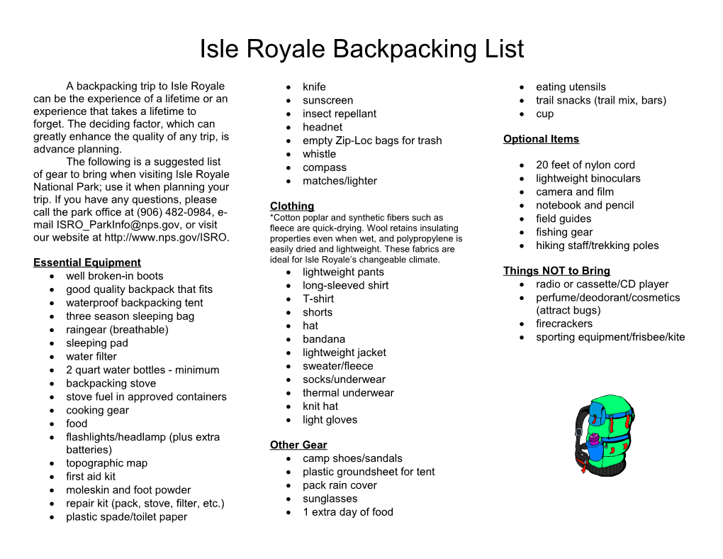 A Backpacking Trip To Isle Royale Can Be The Experience Of A Lifetime Or An Experience That Takes A Lifetime To Forget