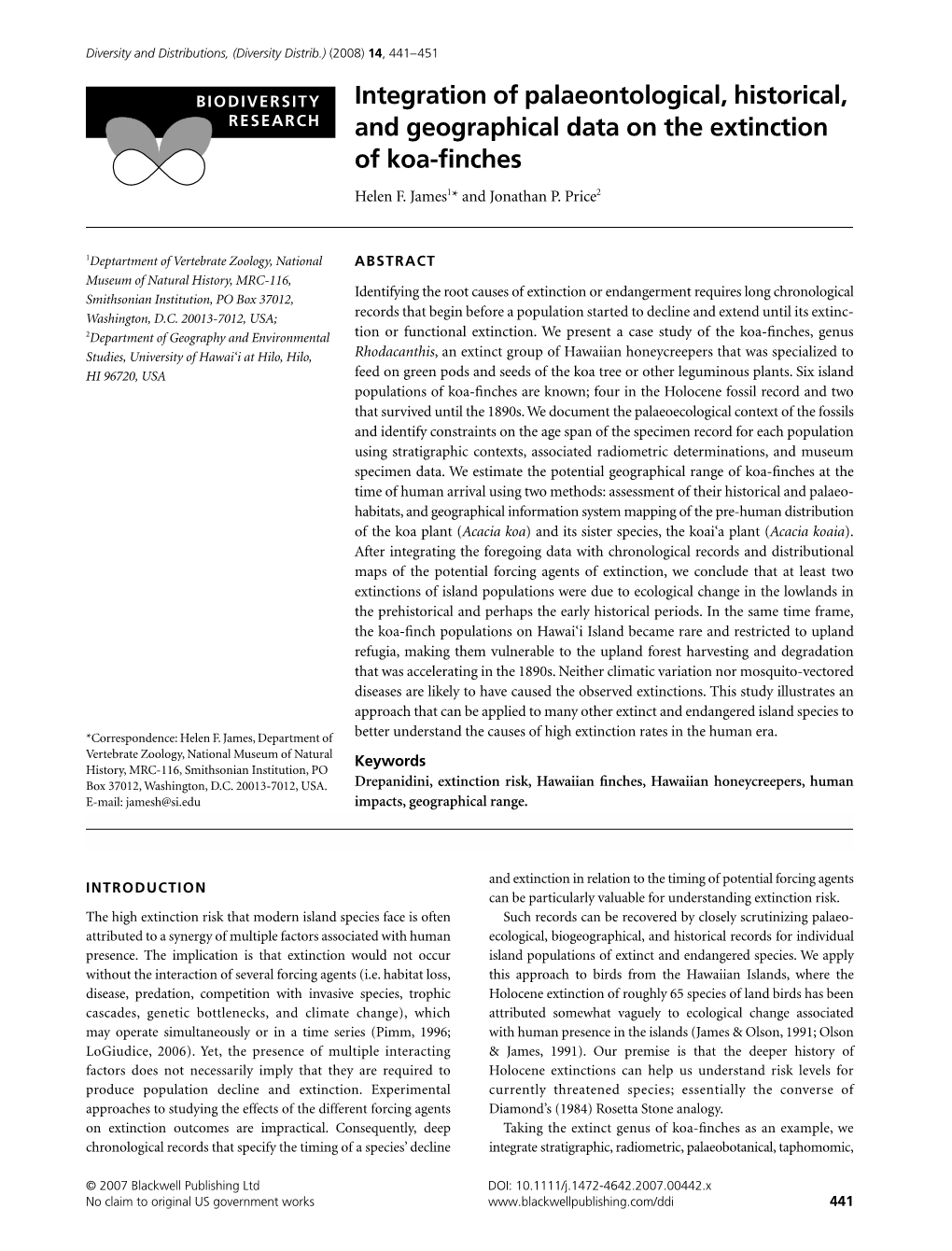 Integration of Palaeontological, Historical, and Geographical Data On