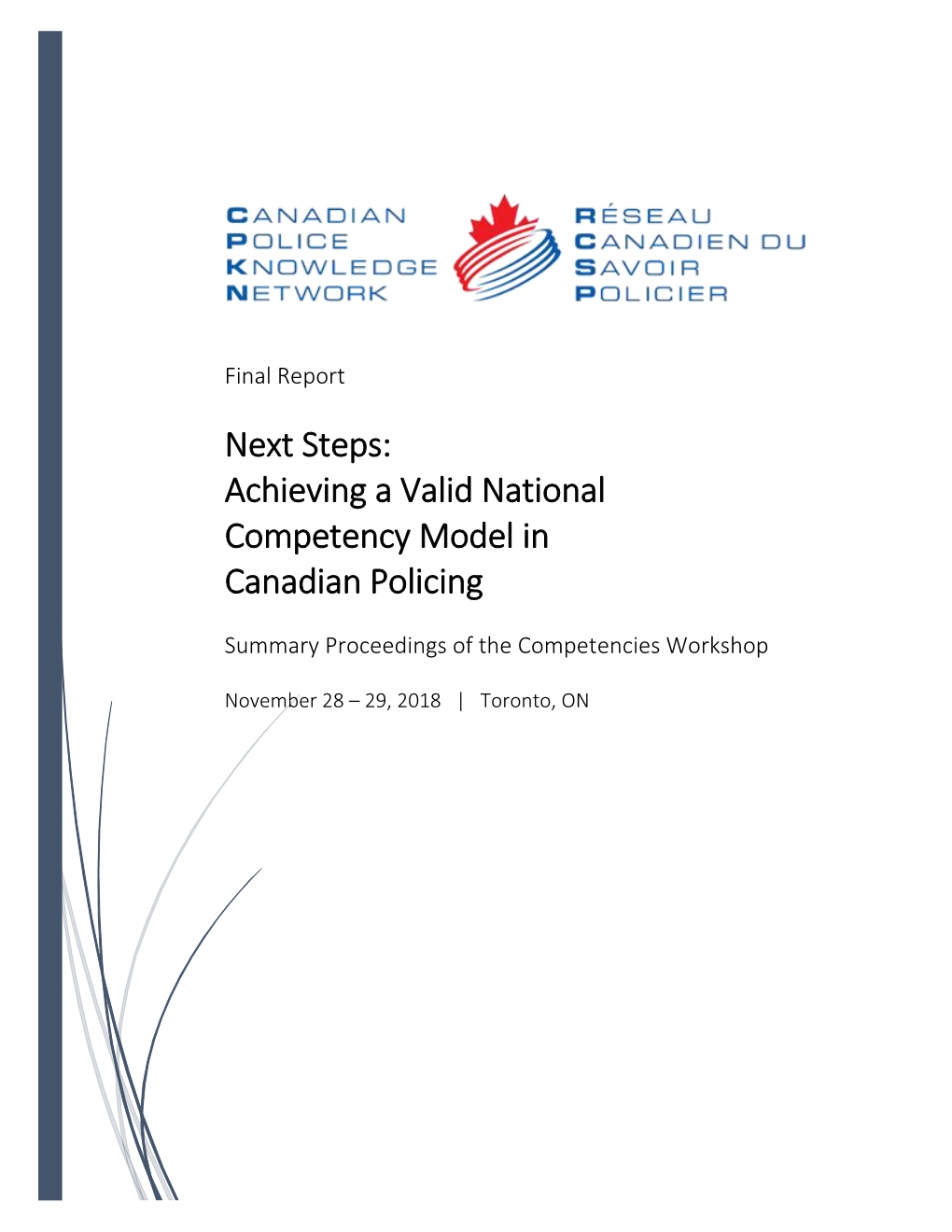 Next Steps: Achieving a Valid National Competency Model in Canadian Policing