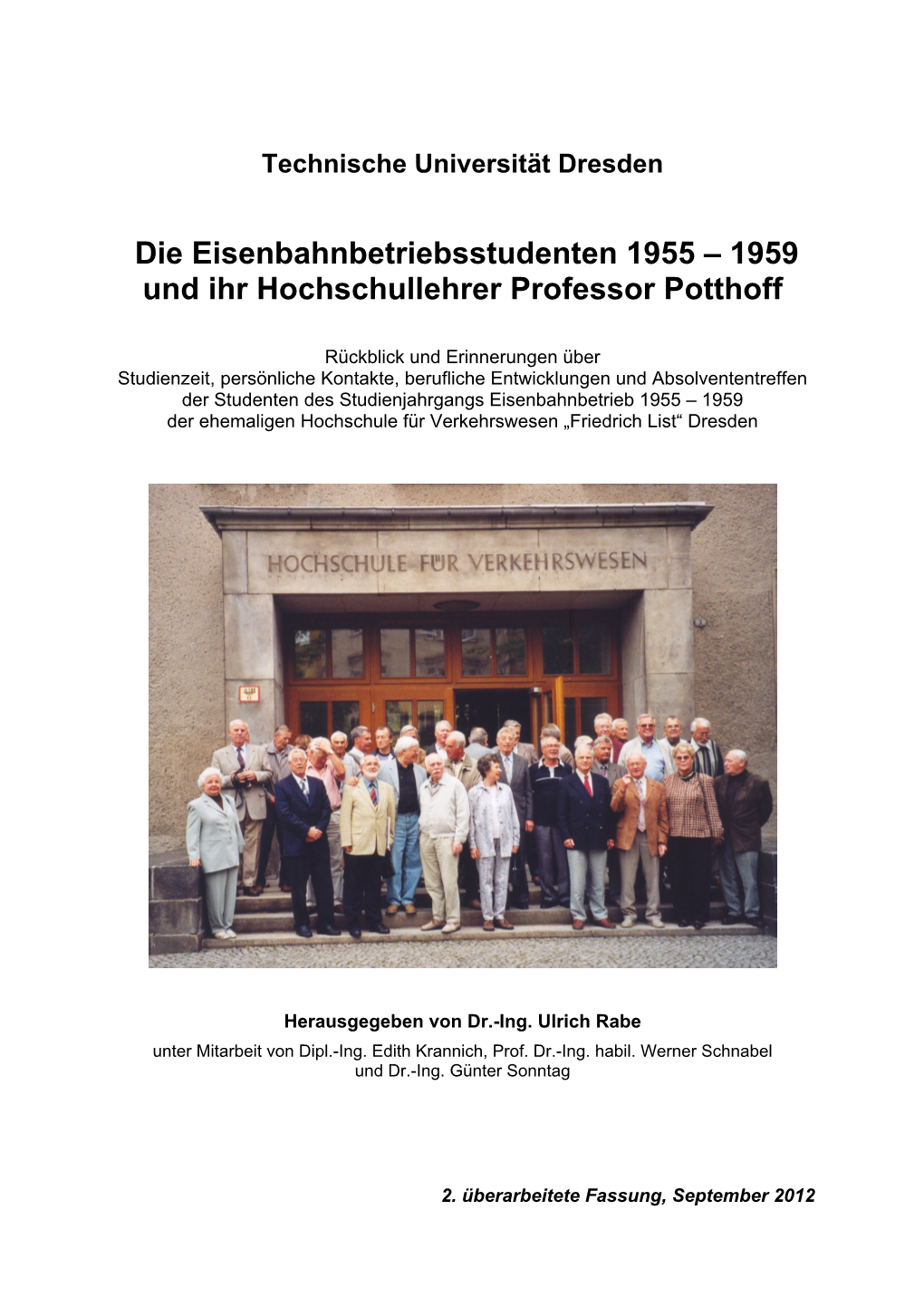 1959 Und Ihr Hochschullehrer Professor Potthoff