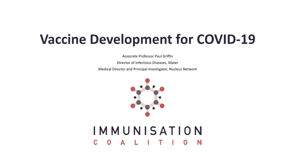 Vaccine Development for COVID-19