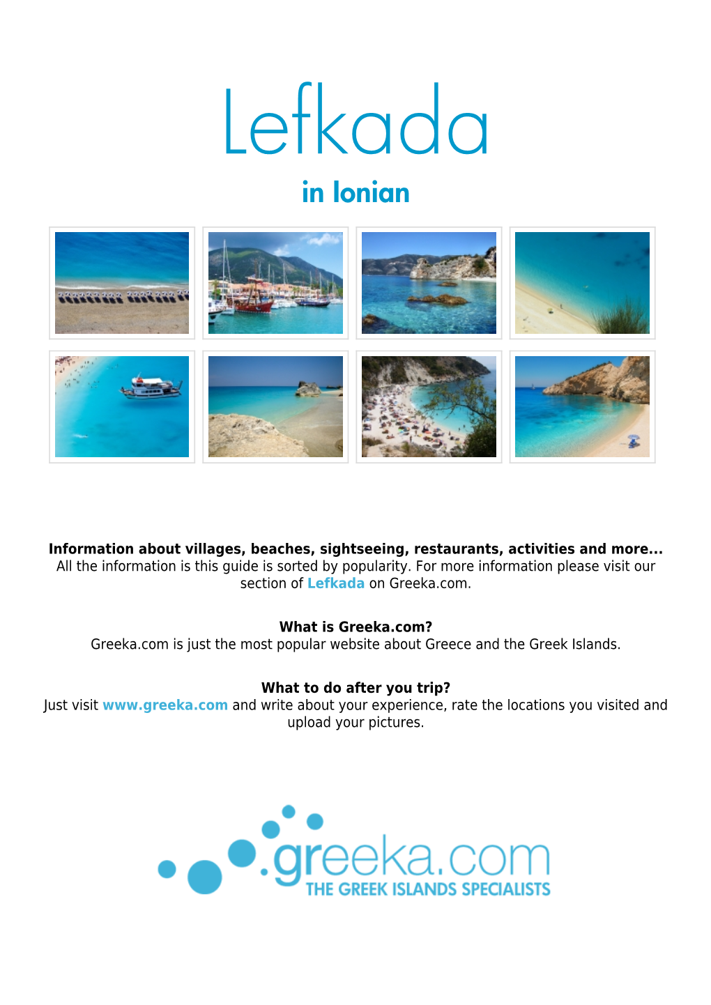 Greeka Guide to Lefkada