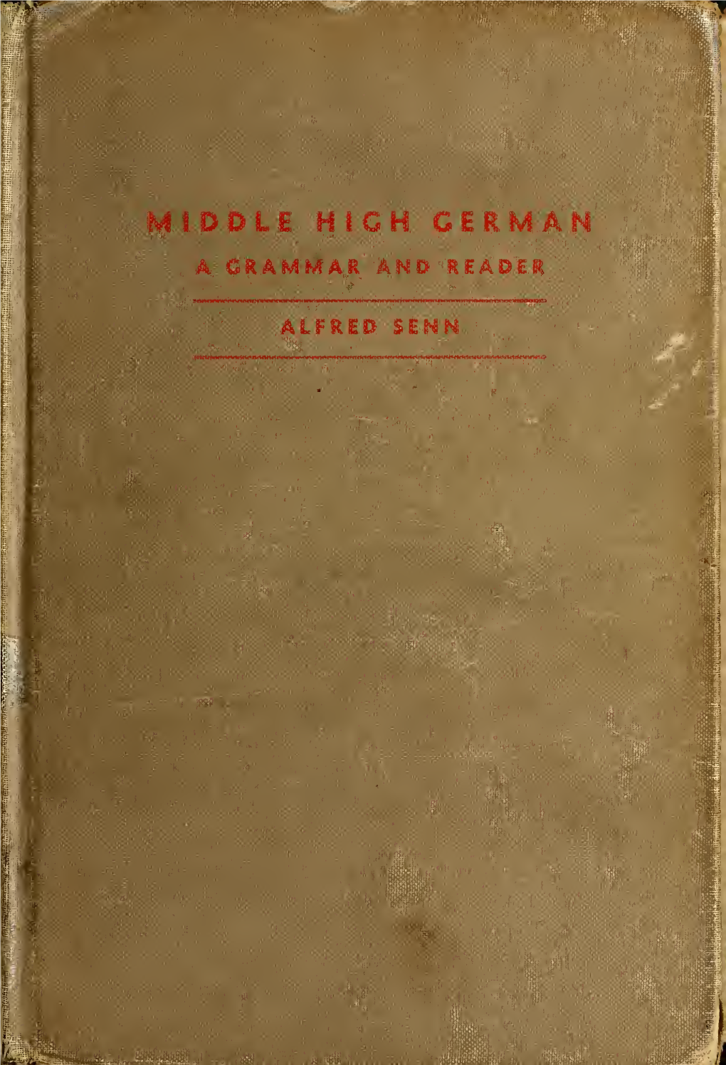 INTRODUCTION to MIDDLE HIGH GERMAN GATE¥/Ay BOOKS