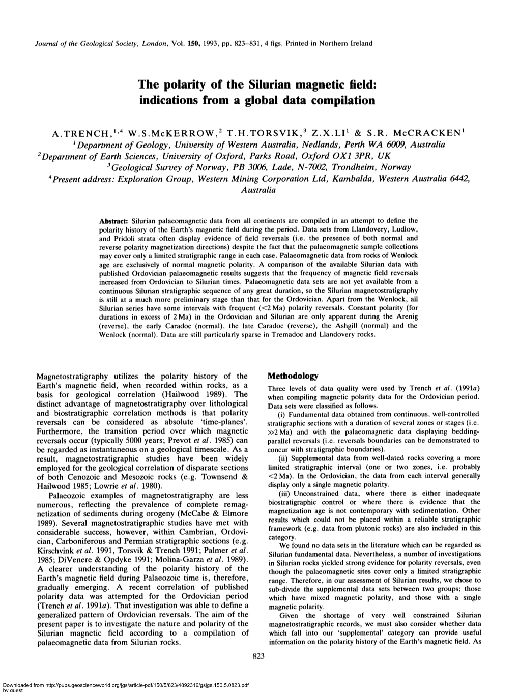 The Polarity of the Silurian Magnetic Field: Indications from a Global Data Compilation