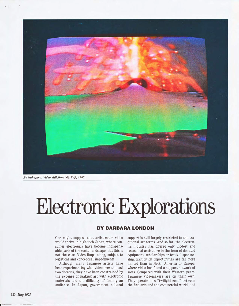 Electronic Explorations