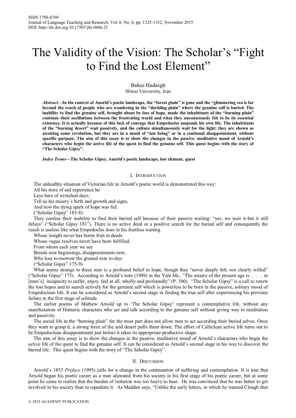 The Scholar's “Fight to Find the Lost Element”