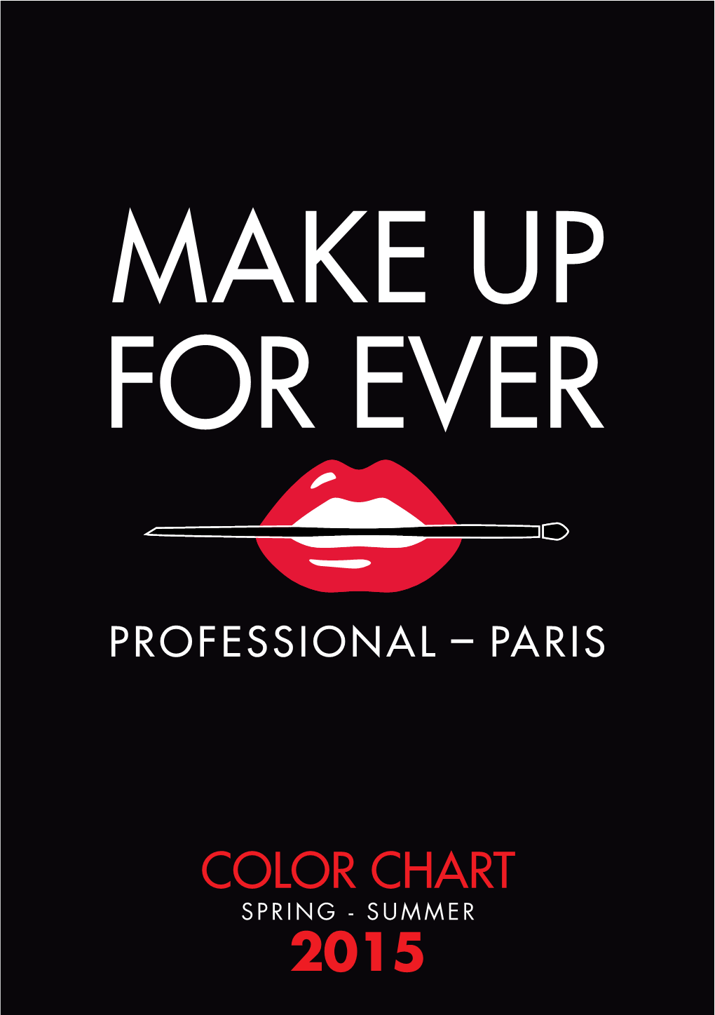 Color Chart Spring - Summer 2015 History of Make up for Ever