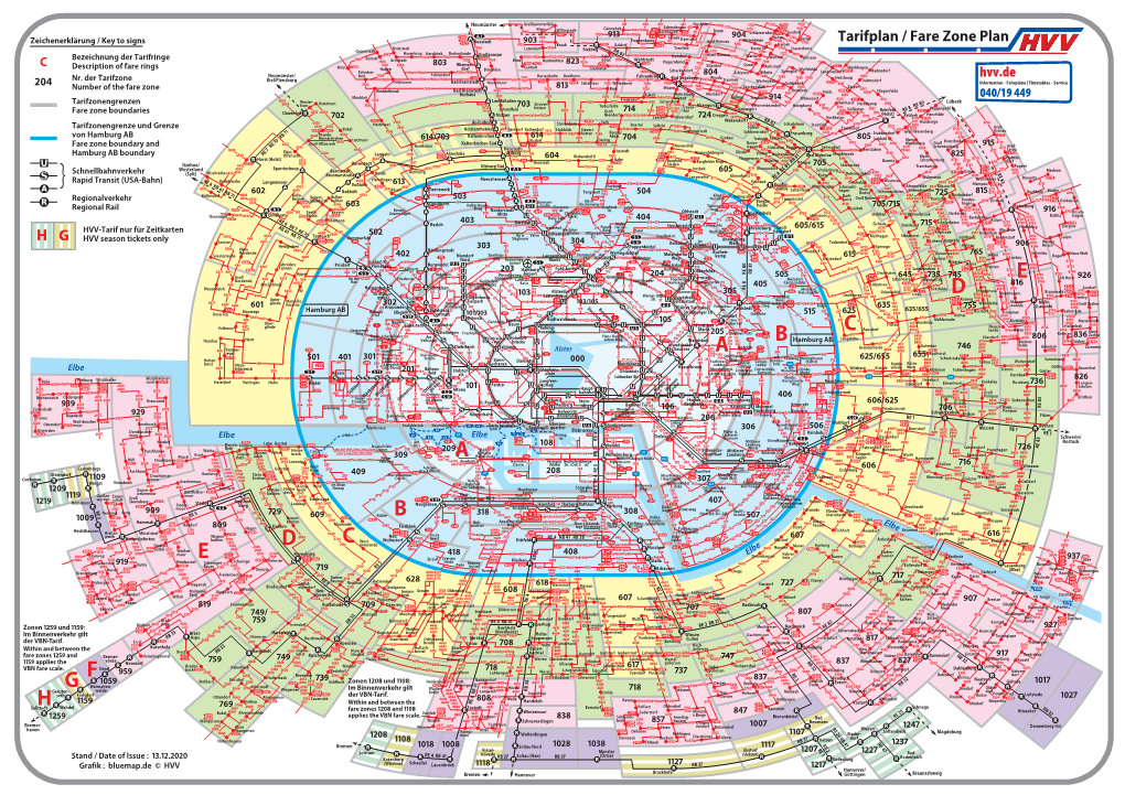 Hvv Plan: Tarifplan Gesamt Mit Allen Linien