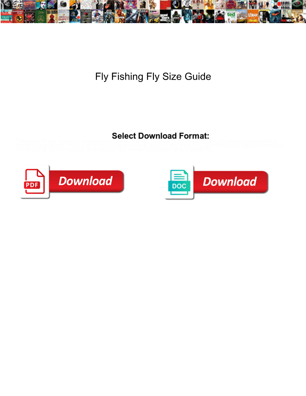 Fly Fishing Fly Size Guide