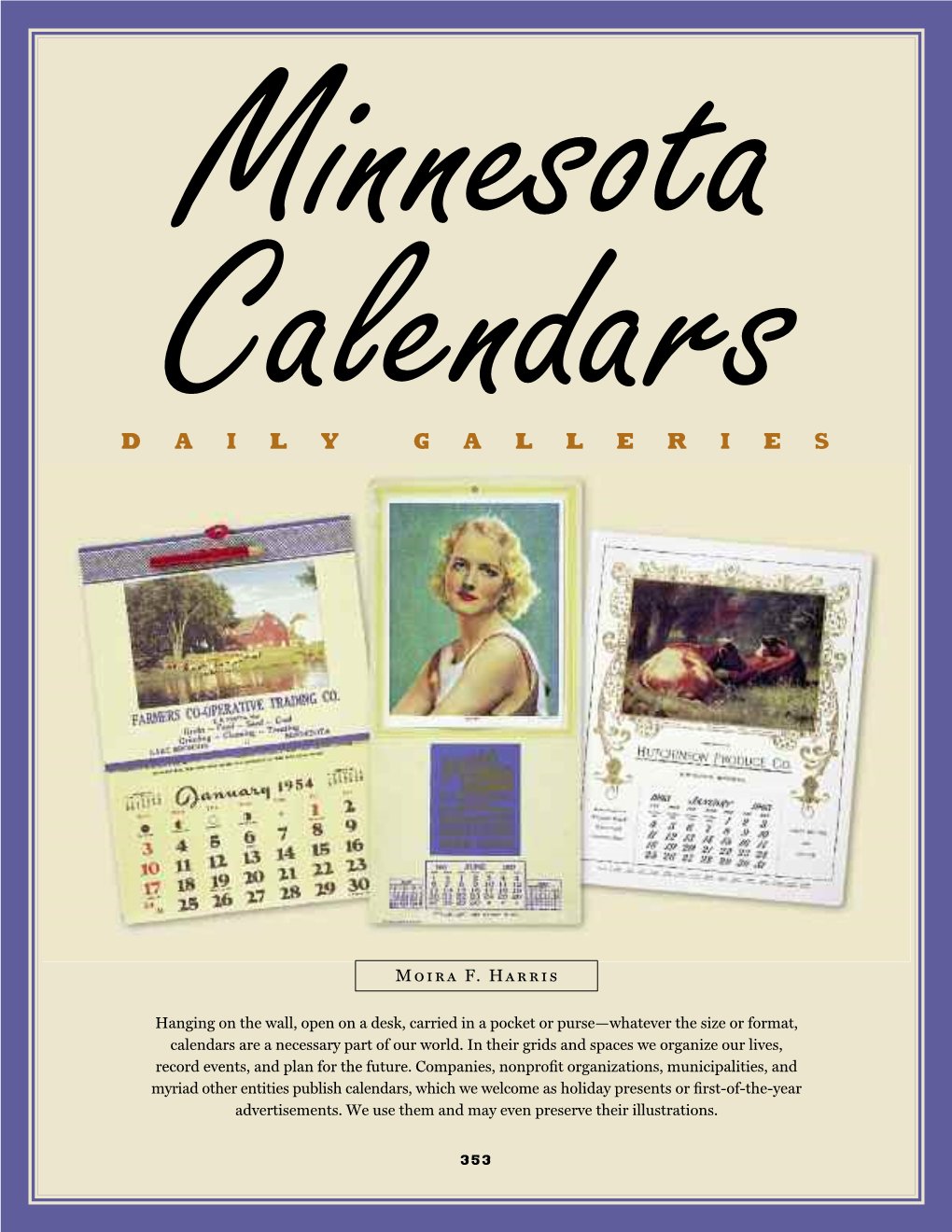 Minnesota Calendars