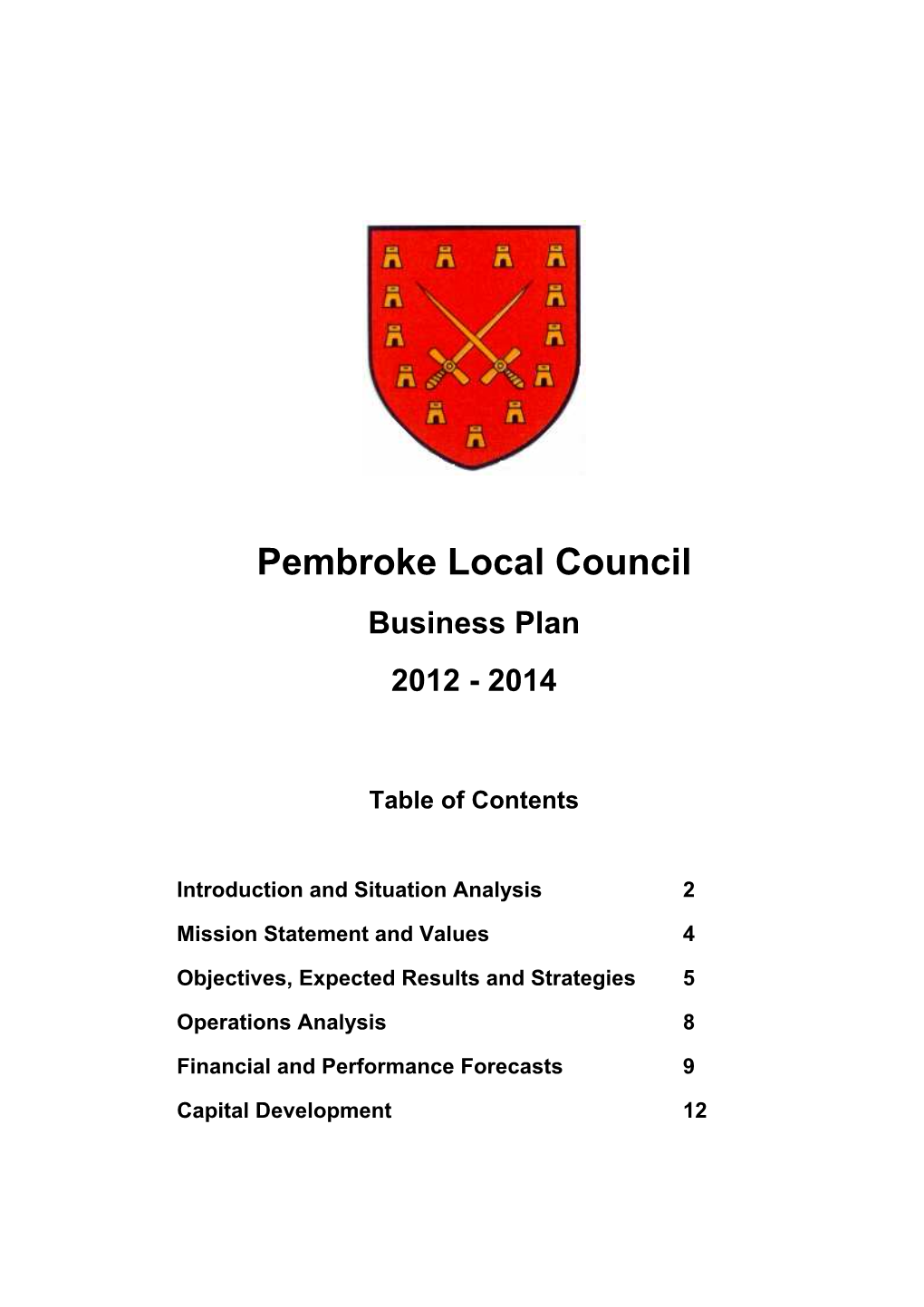 Business Plan 2012-2014