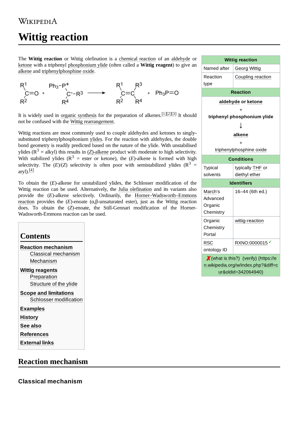 Wittig Reaction