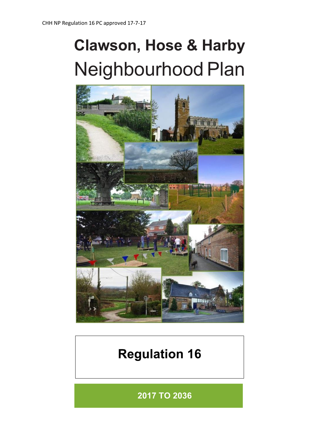 CHH Neighbourhood Plan Regulation 16