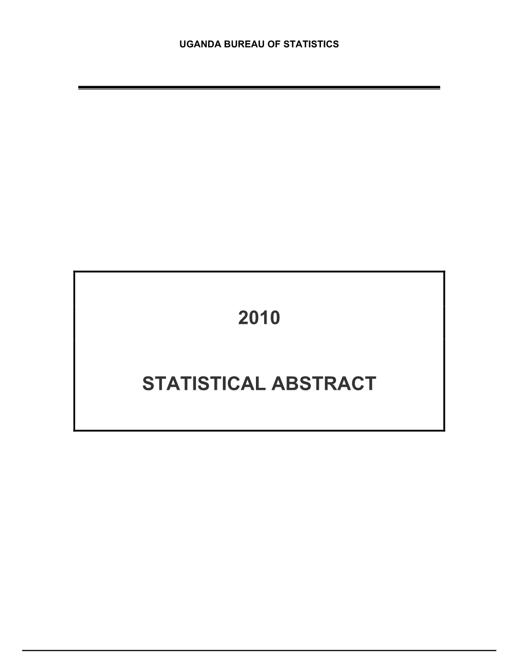 2010 Statistical Abstract
